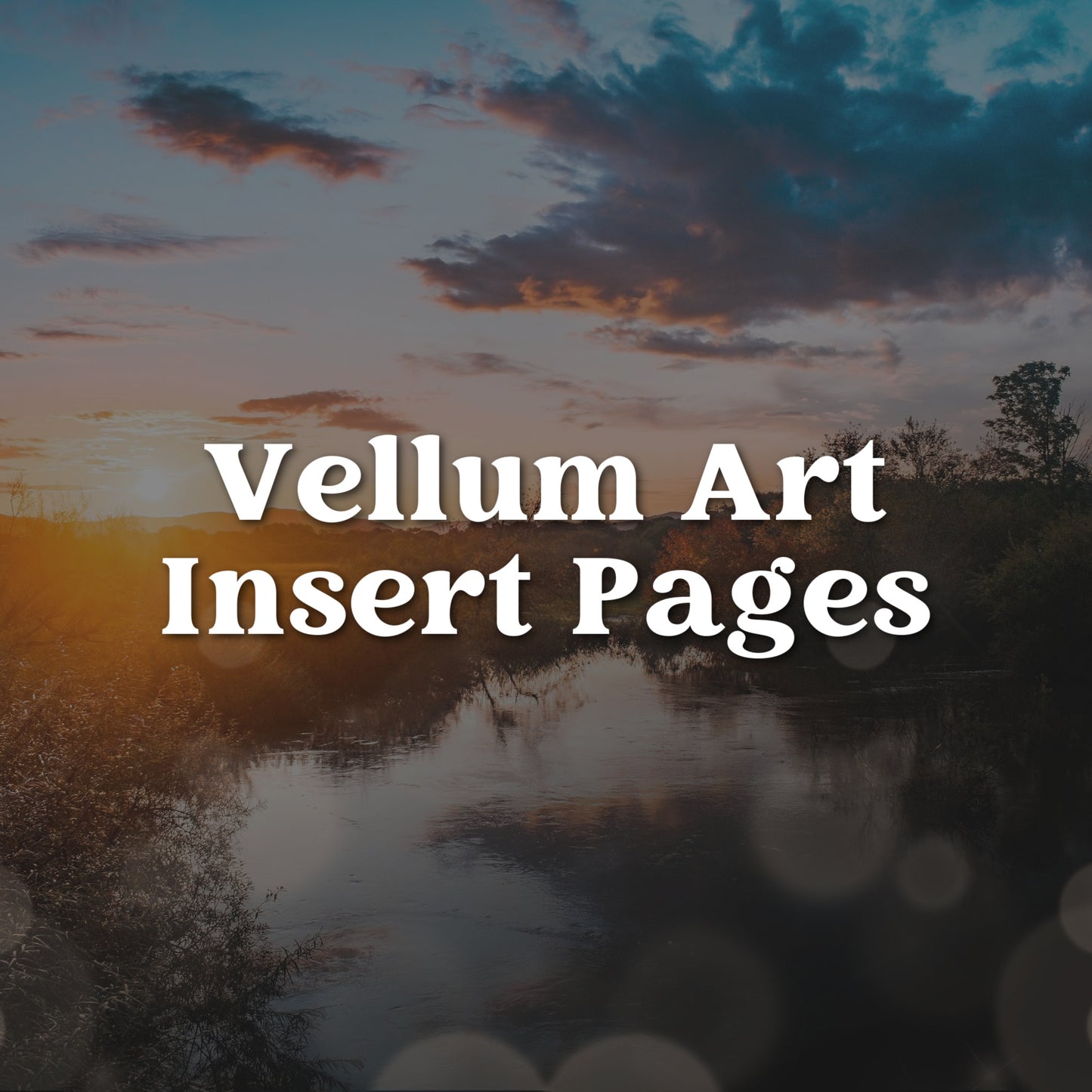 Vellum Art Insert Pages