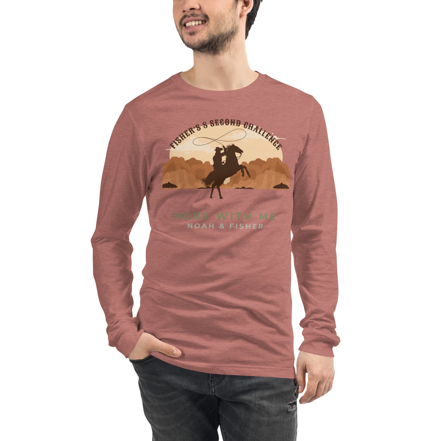 "Fisher's 8 Second Challenge" [Here With Me] Unisex Long Sleeve Tee