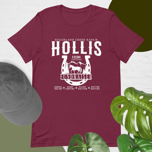 "Hollis Fundraiser" Logo Unisex T-shirt