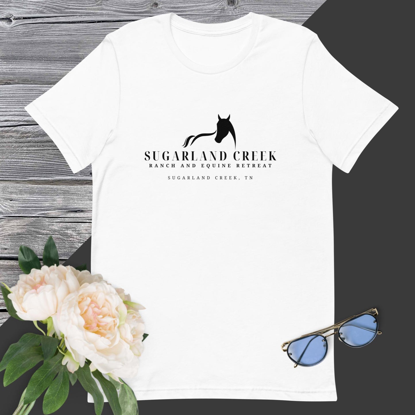 Sugarland Creek Logo in black Unisex t-shirt